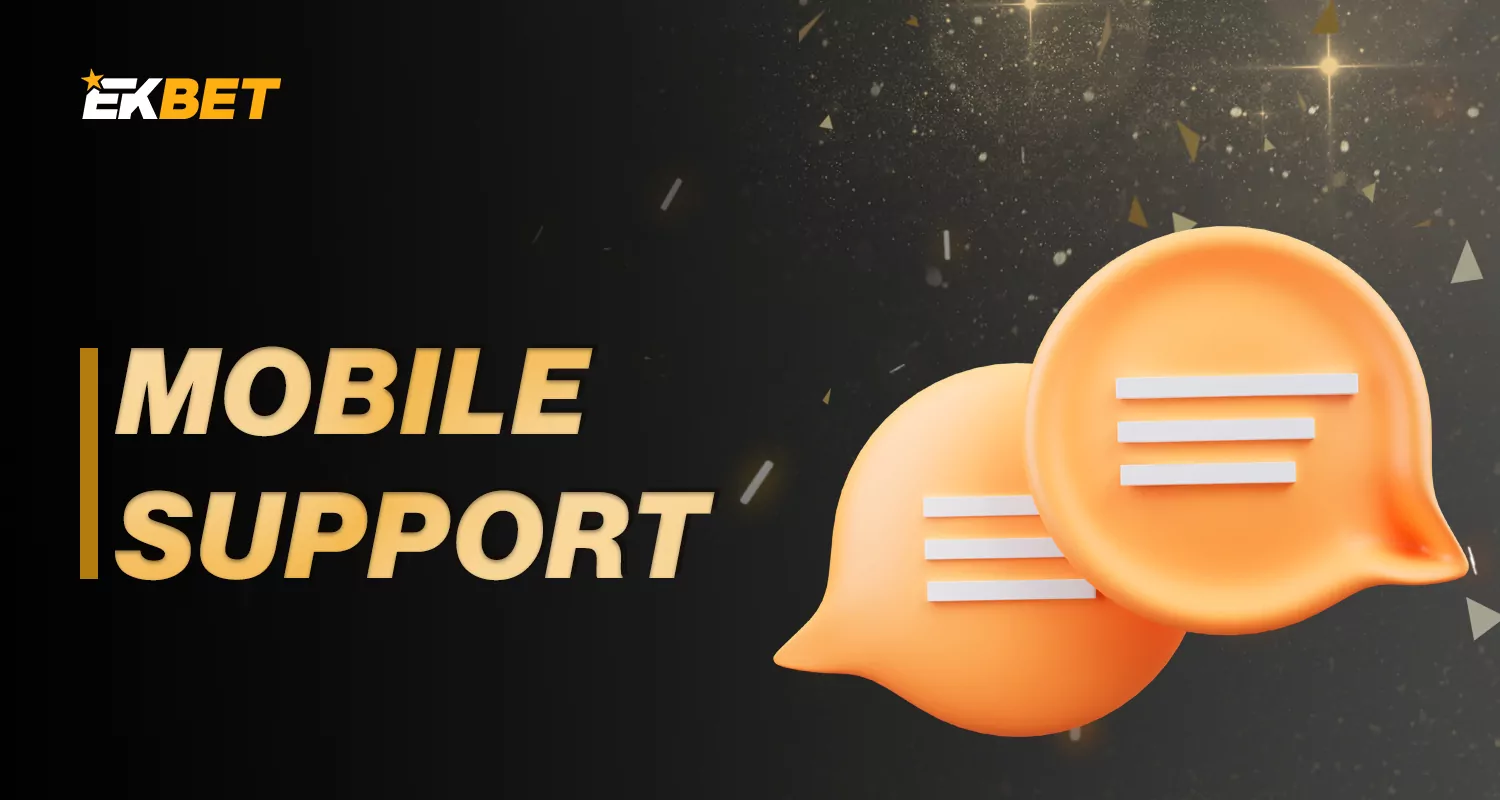 How to contact Ekbet customer support in Ekbet mobile app