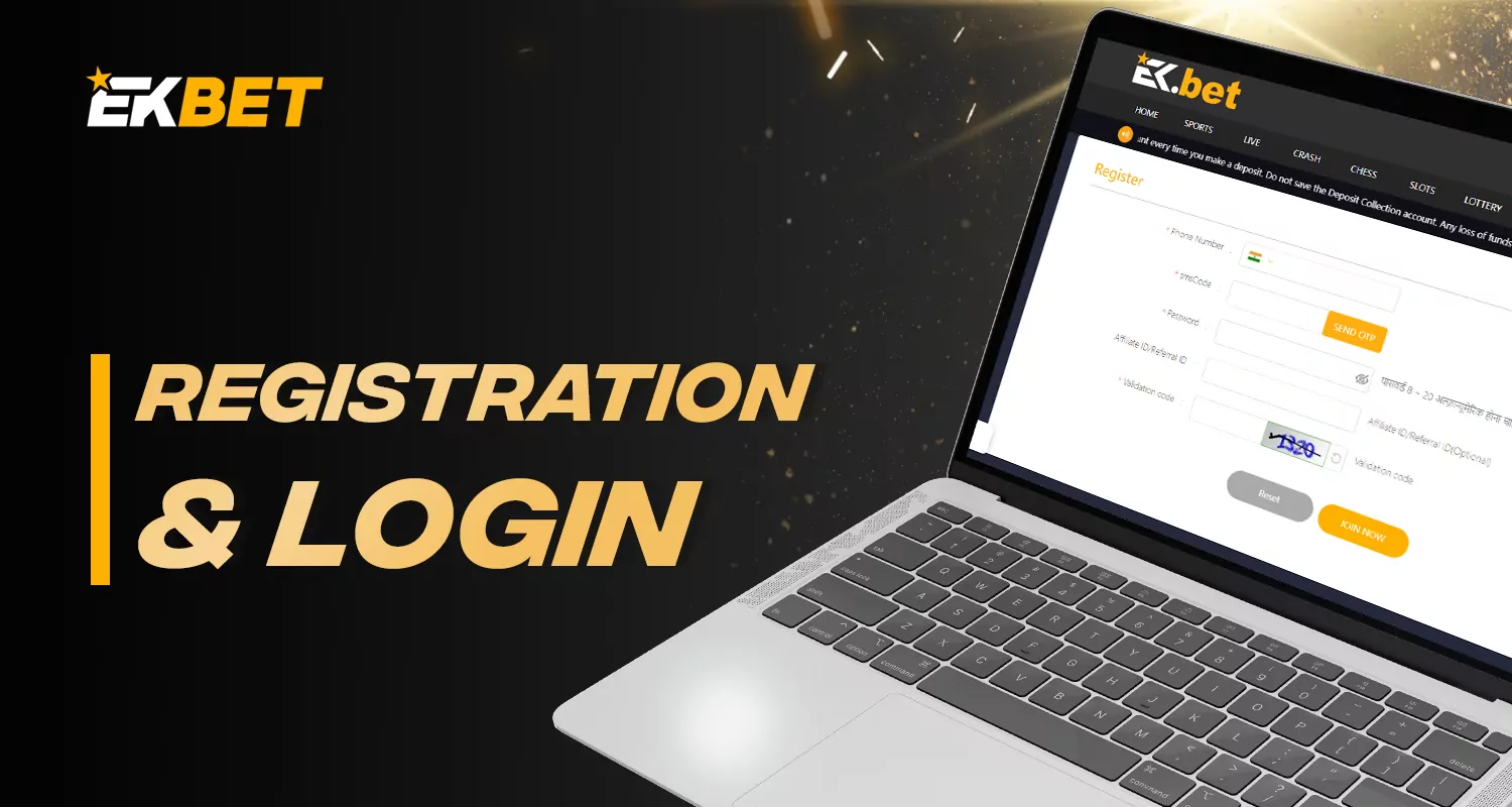 Ekbet registration process step by step